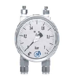 DIFFERENTIAL PRESSURE GAUGE (DOUBLE DIAPHRAGM)