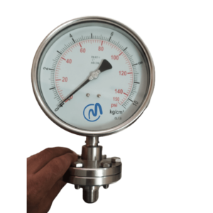 PRESSURE GAUGE WITH WELDED DIAPHRAGM SEAL (FLANGED)