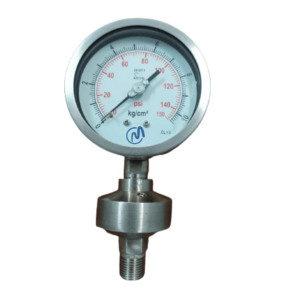 PRESSURE GAUGE WITH WELDED DIAPHRAGM SEAL (THREADED)